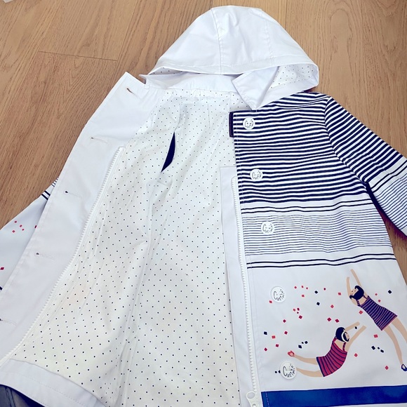 Catimini girls rain coat (French designer brand) - Picture 2 of 3